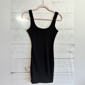 Black ribbed tank dress XS